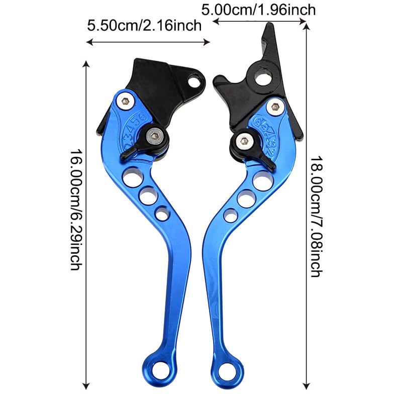 Universal Fit for Motorbike Modification 1 Pair Alloy Motorcycle Brake Handle CNC Motorcycle Clutch Drum Brake Lever Handle