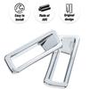 Chrome Rear License Plate Lamp Cover Trim Decor Frame For Dodge Ram 1500 2018+