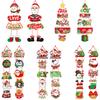 Christmas Door Hanging/Holiday Decoration Couplets Santa Claus Snowman Door Curtain Hanging Decorations Party Supplies, Suitable for Birty,