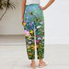 Women's Pants  With Pockets Casual Trousers Pants For Women Summer Casual Wide Leg Elastic Waist Pants With Pockets