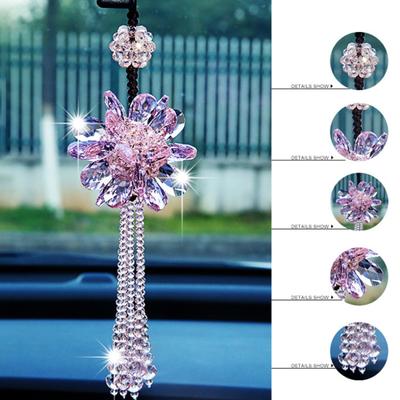 Stilige Blomsterperler Interiørdekor Anheng Bilspeil Bakspeil Hengende Ornament