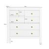 Chest of Drawers with 5 Drawers, Modern Sideboard with Storage Space, for Dining Room, Living Room & Bedroom