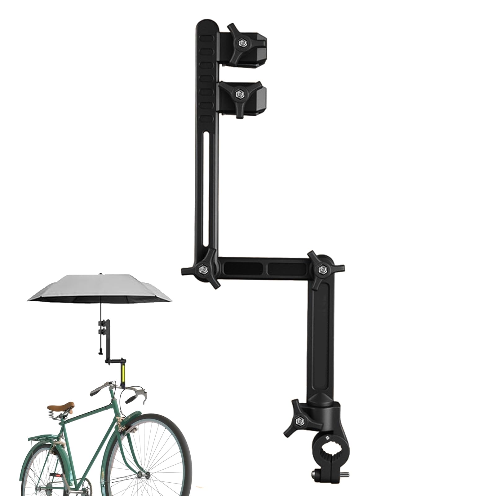 

EsiFare Folding Umbrella Parasol Easy UV Perfect for Rainy Suitable for Electric and Fishing Holder, Stand, 360° Rotation, Installation, Stable,