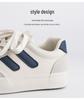 Dámské bílé tenisky Niche Design - Jaro & Podzim 2025 Plátěné sportovní boty na silné podrážce pro studentky a dívky, Všestranný styl