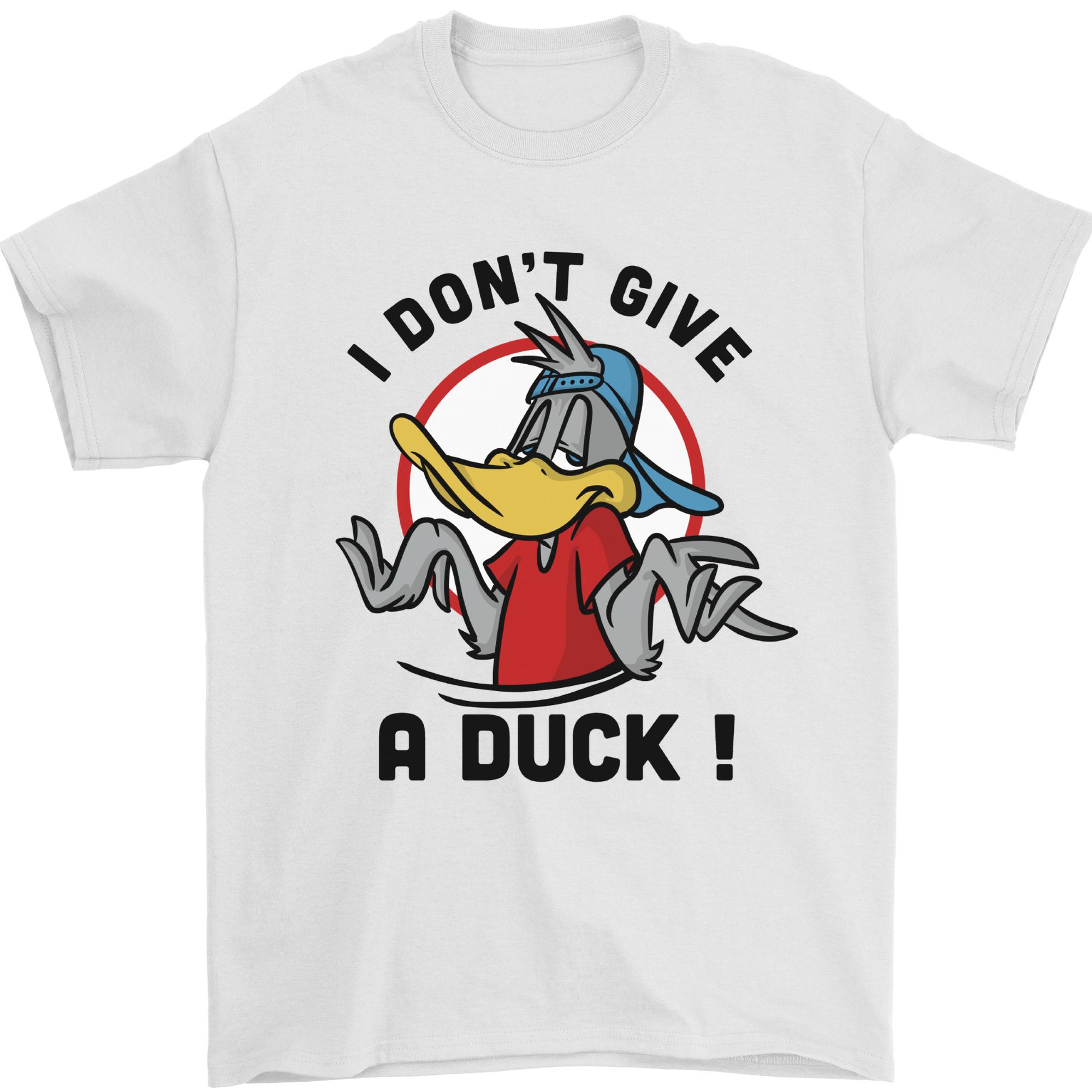 I Don t Give a Duck Funny Offensive Rude Joke Mens T-Shirt 100% Cotton M