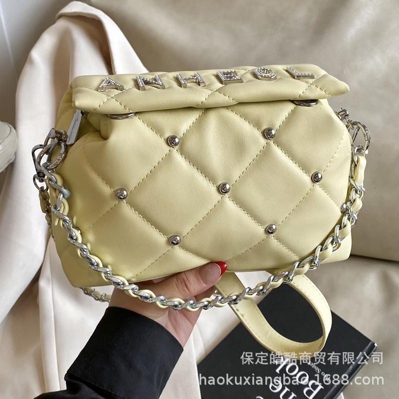 Shangxin Spring and Summer Rhombus Women's Small Bag 2025 New Trendy Fashion Popular Versatile Shoulder Bag Internet celebrity messenger bag