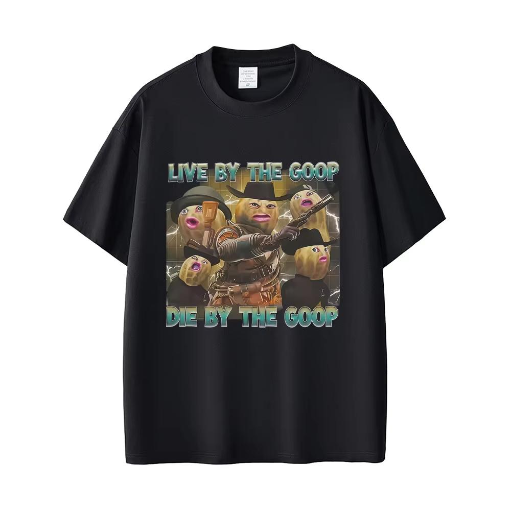 The Burnt Peanut Goop Goop Goop Funny Meme Tshirt Unisex Women Casual Humor T Shirts Unisexs pure Cotton Short Sleeve Tshirts 2XL