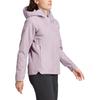 adidas Giacca interna in pile 3 in 1 Xploric, morbida, comoda, impermeabile, antivento, calda, da donna, viola scuro, rosa IX7938