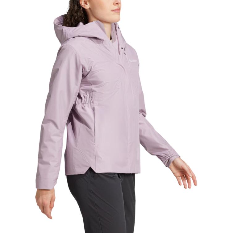 adidas Giacca interna in pile 3 in 1 Xploric, morbida, comoda, impermeabile, antivento, calda, da donna, viola scuro, rosa IX7938