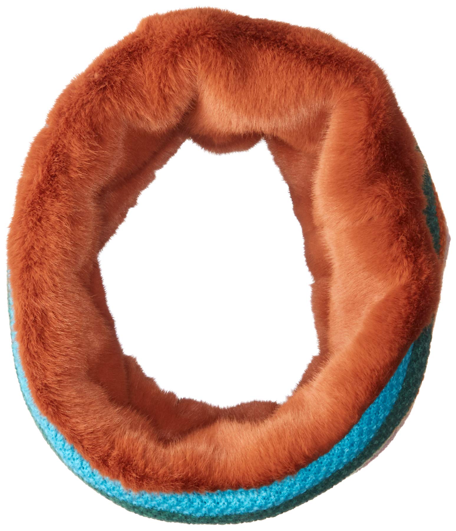 

Moonbat Paul & Joe Women s Faux Fur Knit Striped Snood, Mocha Brown, Made in Japan, Length (Laid Flat): Approx. 35cm, Width: Approx. 24cm (Free Size)