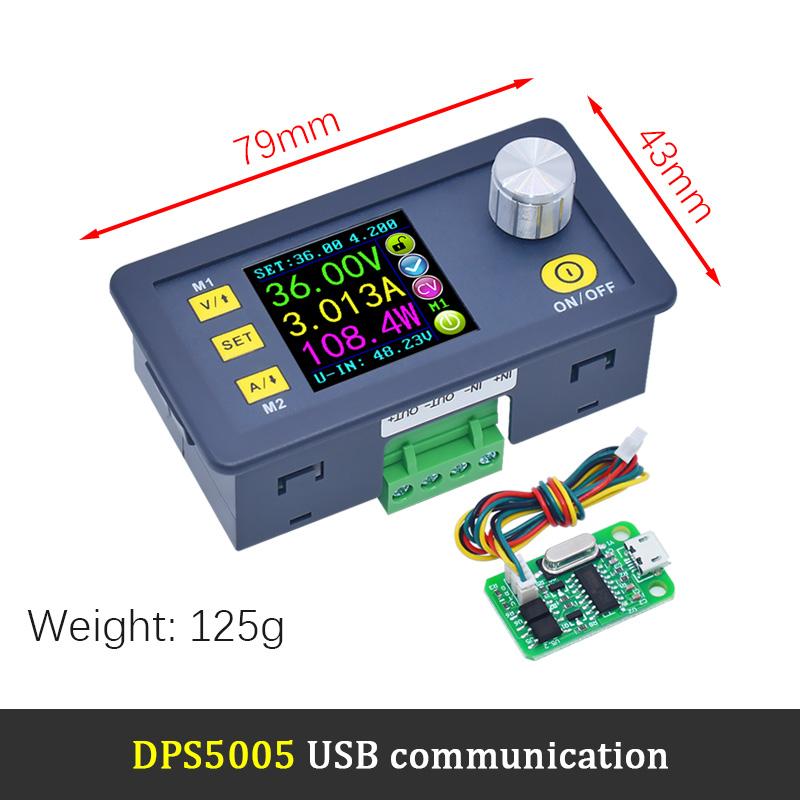 LIZAO DPS5005 50V 5A DC-DC Step-Down Power Supply Module Adjustable Regulated Converter With Communication Voltmeter Display