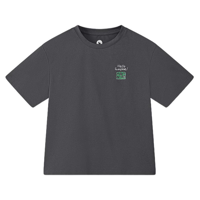 MQD Boys  Outdoor Quick-Dry Large Graphic Short Sleeve T-Shirt 140cm