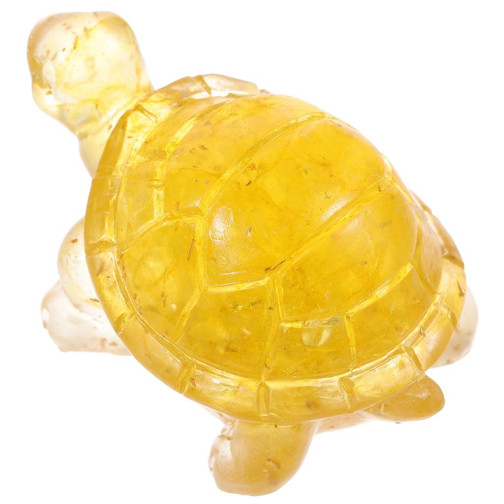Crystal Turtle Decoration Small Tabletop Ornament for Office Desk Feng Shui Decor Ideal Gift for Family Friends Love Symbol