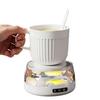 Coffee Mug Warmer Adjustable Temperature Coaster with Ambient Light Portable Drink Warmer Auto Shut-Off Anti-Slip Base Heated Mug Coaster