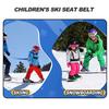 Children Ski Training Harness with Easy Lift Handle Heavy Duty Teach Kids Speed Control Beginner Snowboarding Skiing Auxiliary Trainer Traction Safety
