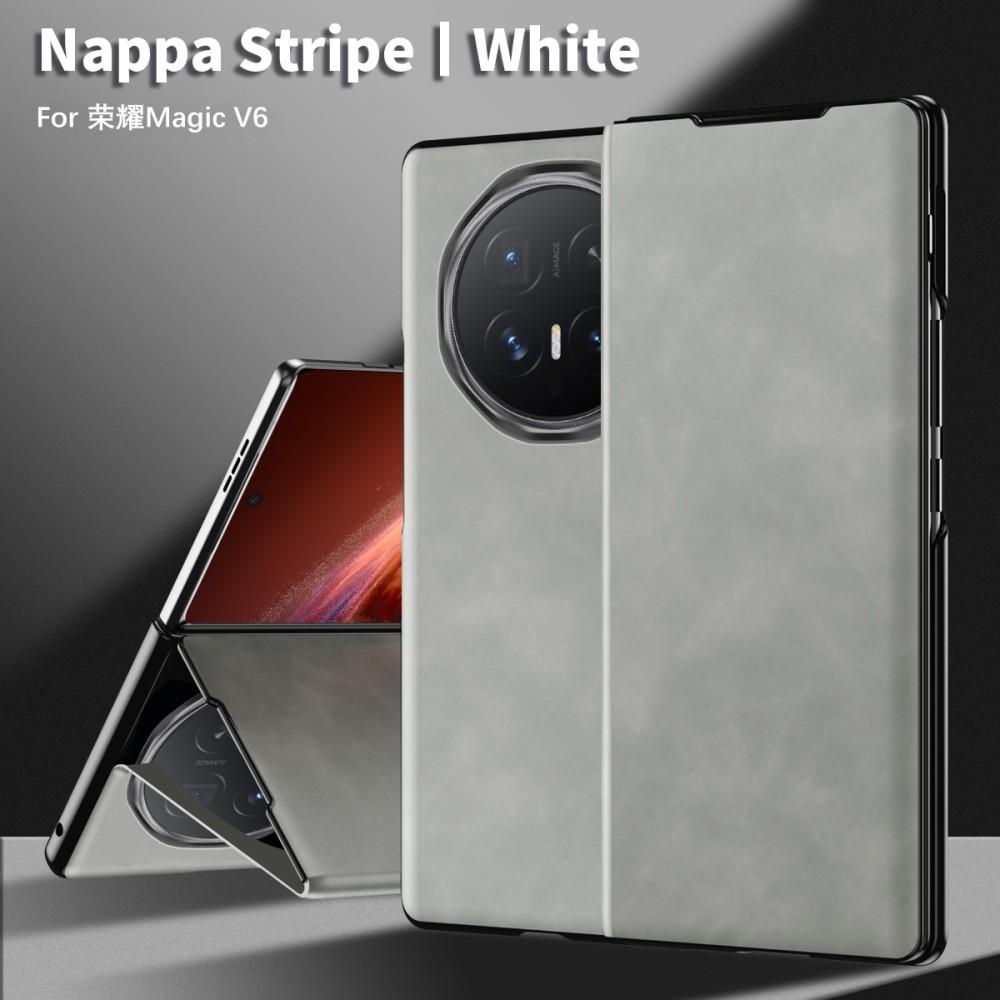 Telefoonhoesje Voor Honor Magic V6 V5 Effen Kleur Flip PU Leer Houder Ontwerp Beschermende Schaal Bescherming Achterkant