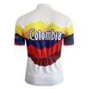 Camisa de Ciclismo Branca Colombiana Masculina Verão Manga Curta Roupas para Bicicleta de Estrada Montanha Top Ciclismo Roupa Esportiva Equipamento para Motocicleta Off-Road