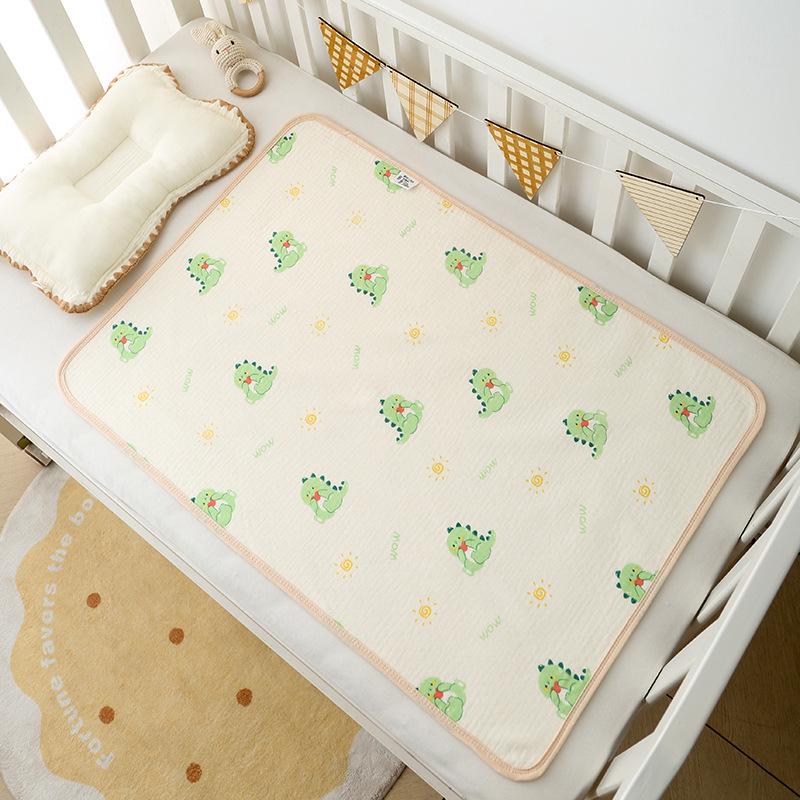 Waterproof Gauze Baby Cotton Crepe Mattress Protector 50x70cm Breathable Newborn Incontinence Care Pad