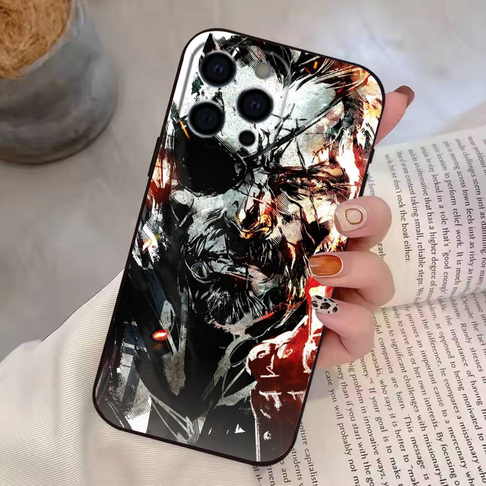 G-Game Metal Gear Solid Phone Case For iPhone 17, 16,15,14,13,12,11 Plus,Pro Max, Others Soft Black Cover