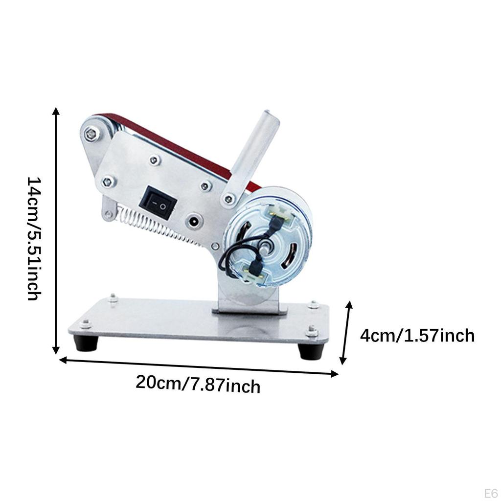 Elektrisk Mini Båndsliper Premium Polerings Sliping Maskin for Trebearbeiding Passer 775
