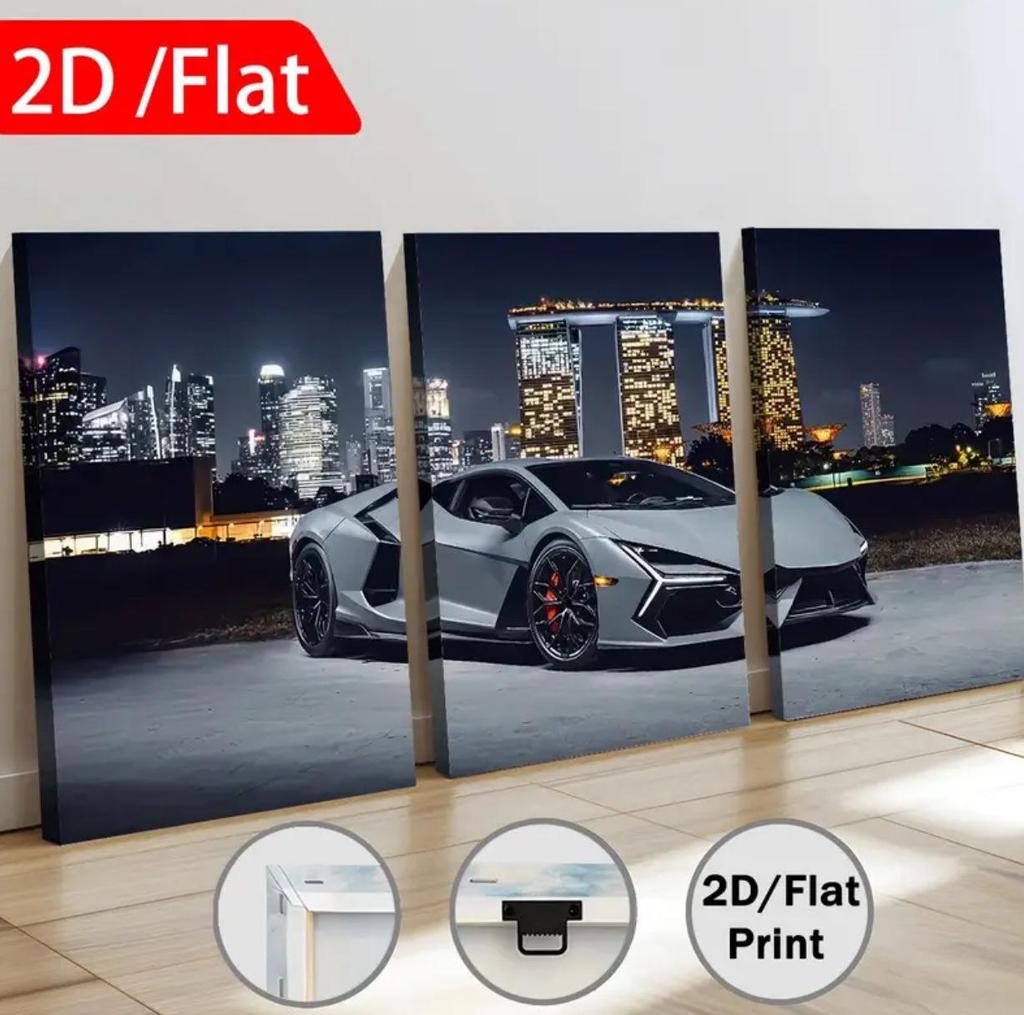 Modern 5-Panel Bangkok Oil Painting Canvas Wall Art Decoration