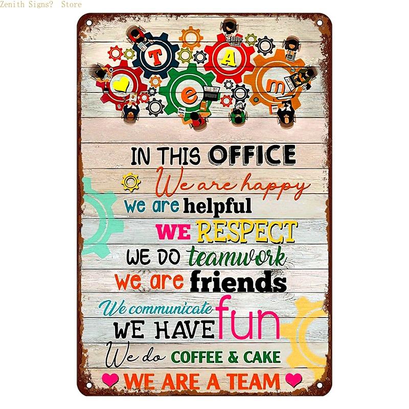 2D Flat Universal Design Iron Tin Sign with Robust Durable Construction and Enhanced Weather-Resistant Features for Wall Decor