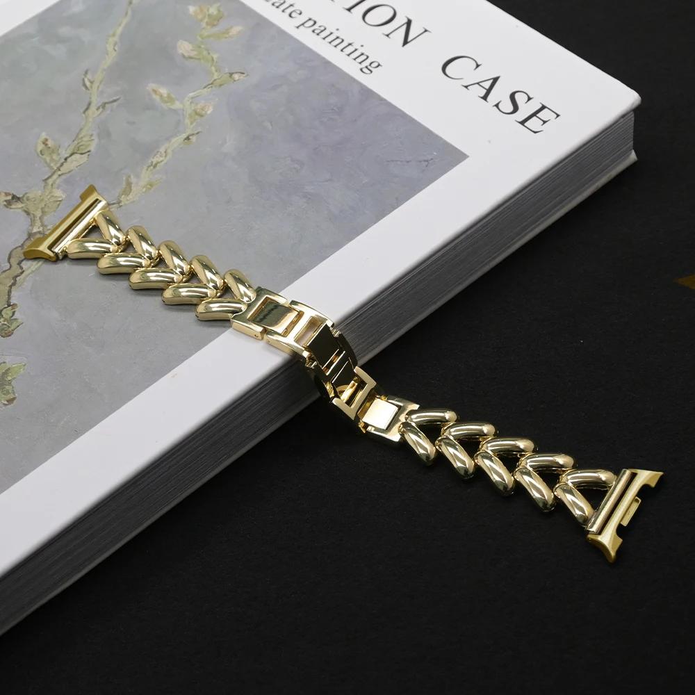 

Luxury Watch Band for Samsung Galaxy Watch 8 40mm 44mm Women Stainless Steel Bracelet For Samsung Galaxy Watch Classic 46mm Belt Galaxy Watch 8 44mm
