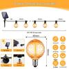 G40 Solar LED String Lights: Outdoor Copper Wire, Drop-Proof, Perfect for Atmosphere Decoration
