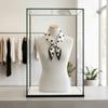 Versatile Square Scarf Soft Cotton Silk Scarf Elegant Magnetic Scarf  Women Fashion