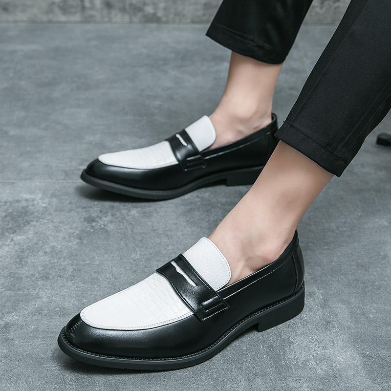 Fashion Men Fashion Formal Shoes Black Brown Outdoor Lightweight Office Business Versatile Lefu Shoes British Social Shoes Men Shoes