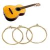 3Set Universal Steel Acoustic Folk Guitar Strings Replacement Musical Instrument Accessories3Set Brass Strings