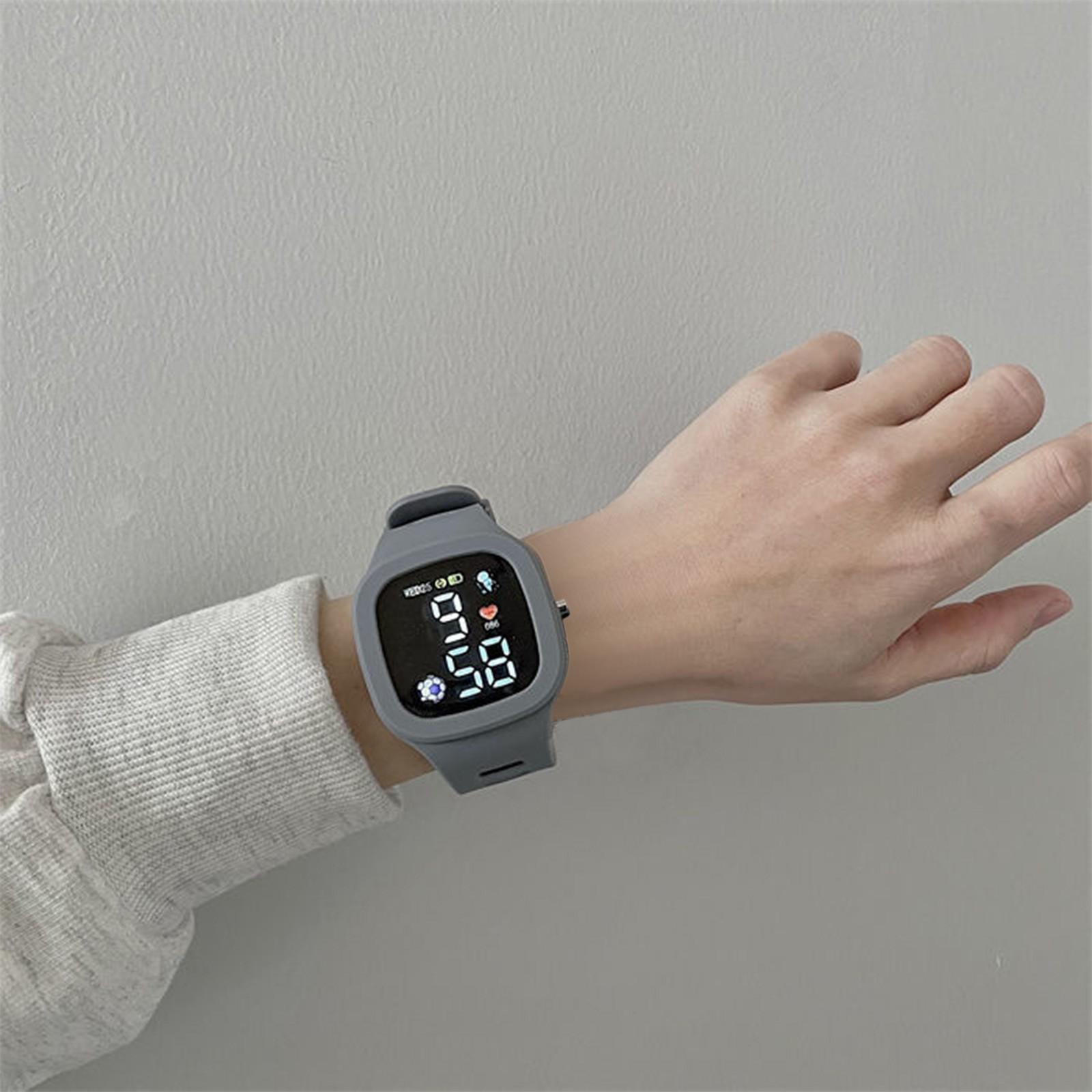 

Детские часы, подходящие для студенческих уличных электронных часов, время отображения экрана часов One Size