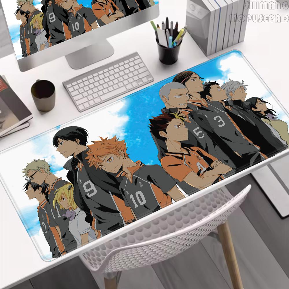 Mouse Pad Anime HD Haikyuu Large Rubber Rugs PC Game Table Mat Laptop Desk Pad XL Nonslip Computer Keyboard Office Desktop Mats