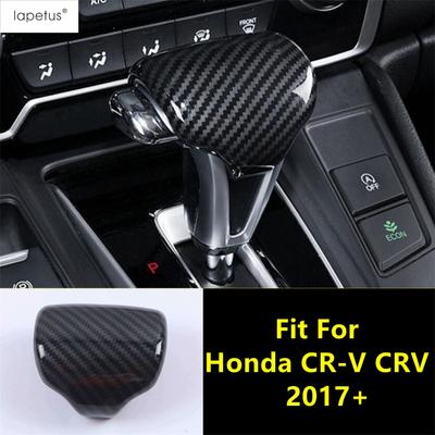 Car Gear Shift Knob Handle Protection Decoration Cover Trim For Honda CR-V CRV 2017 - ABS Carbon Fiber Interior Accessories