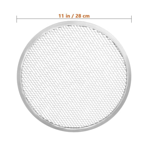 DECHOUS Pizza Screen, Pizza Pan, Pizza Grill, 11-inch Aluminum Mesh Pizza Tray with Holes for Home, Kitchen, and Restaurant Use
