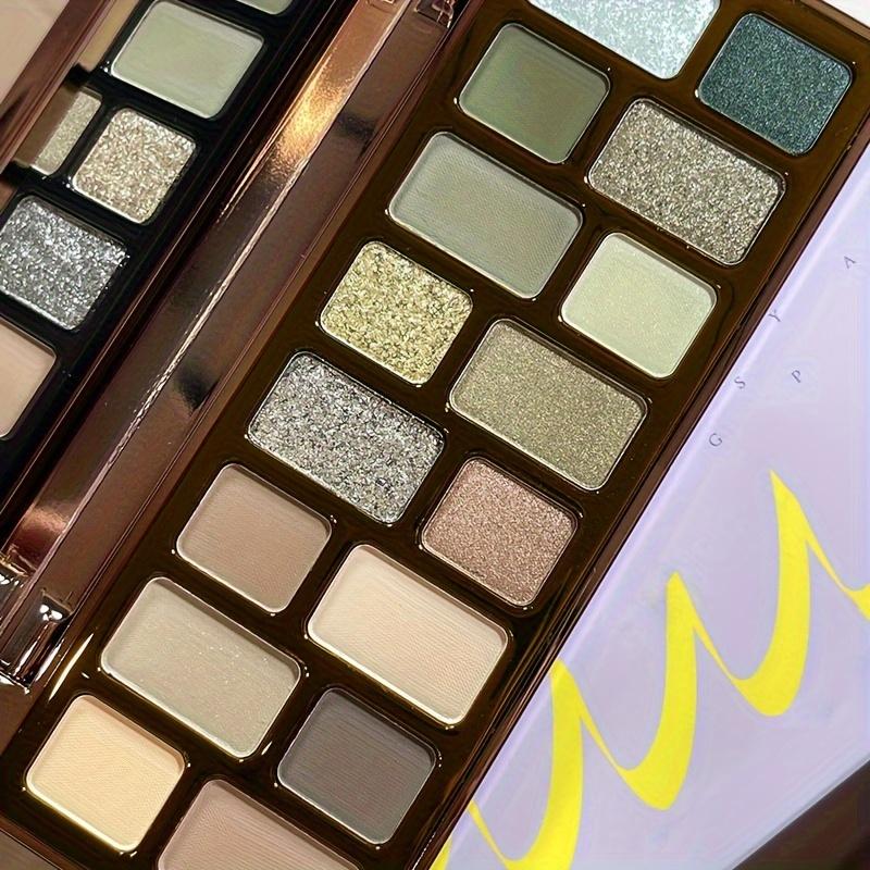 Palette Ombretti 16 Colori Finiture Opache e Perlescenti Vivaci con Effetto Flash Esplosivo Stili Retrò Trucco Occhi