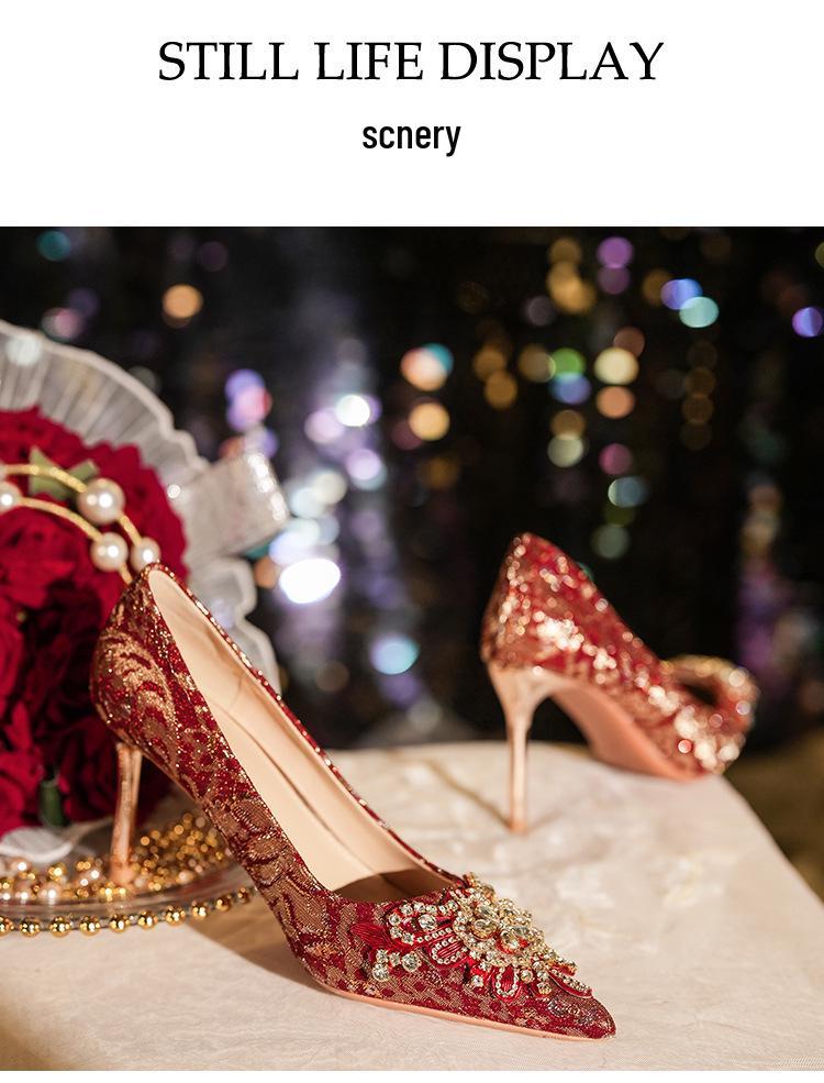 Franske bryllupssko: Stilige og komfortable stiletthæler brudesko for kvinner