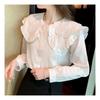 Navava Romantic Lace Big Collar Long Sleeve Blouse Nb1871