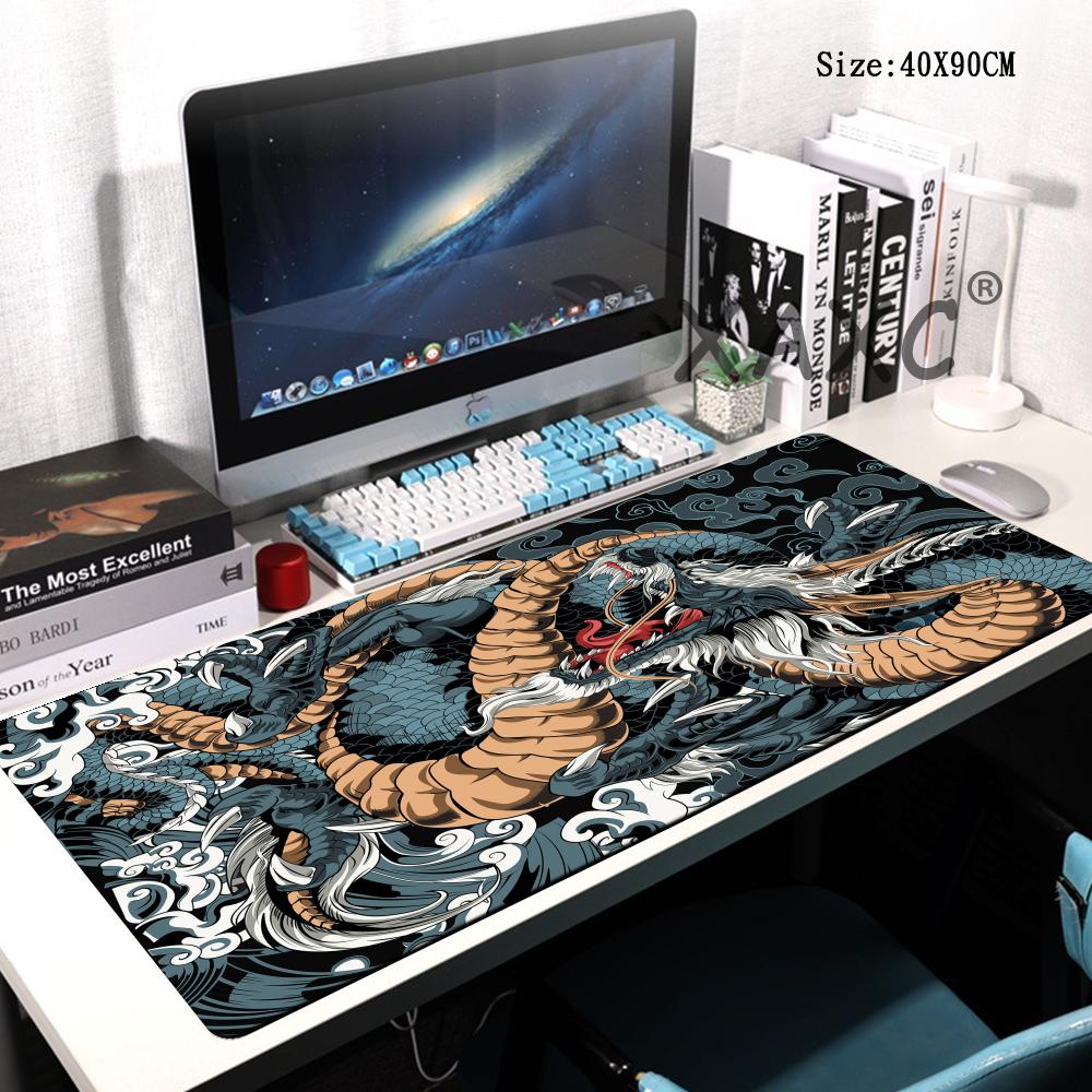 Japanese Dragon Large Gaming Mousepad XXL Keyboard Gamer Mouse Pad on The Table Speed Desk Mat Anime 900x400 700X400 Mouse Mats
