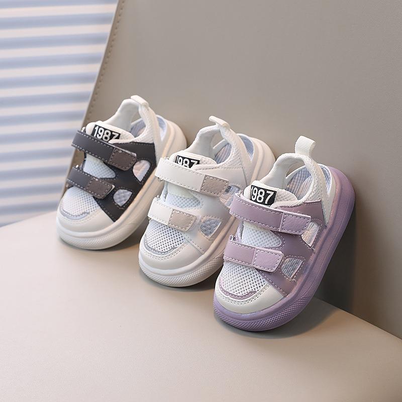 Kids Shoes Children's Shoes Small Kids Summer New Hollow-out Sandals Baby Breathable Mesh Soft Sole Walking Shoes