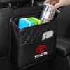 CKMY4 Car Seat Back Organizer PU Leather Backseat with Garbage Bag Car Organizer For Toyota Corolla Camry Prado Rav4 Yaris Hilux Prius