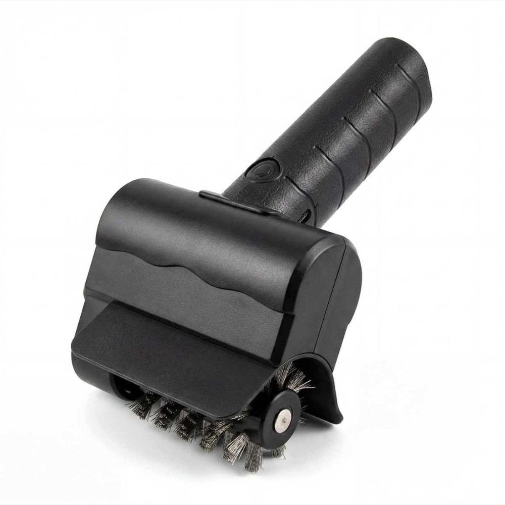 

Wireless Roller BBQ Grill Brush Removable Head BBQ Cleaner Tool Rotating Barbecue Brush Kitchen чорний