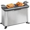 3-in-1 Electric Mini Oven, Long Slot Toaster and Tabletop Grill, with LED Display, 60 Min Timer, Stainless Steel, 1700W