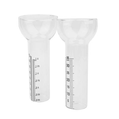 Replacement Glass For Rain Gauge Precipitation Gauge Glass Rainwater Gauge 35Mm Outdoor Rain Measuring Tube Garden Test Tools