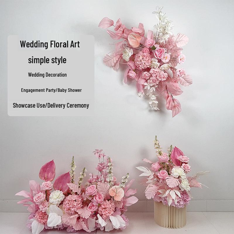 Complete Wedding & Banquet Artificial Flower Set: Ground Rows & Table Decor