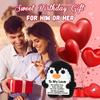 Gifts for Him Her Boyfriend Girlfriend Birthday Christmas, To My Love Handmade Crochet Penguin I Love You Gift for Couples Wife