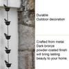 Hanging 8 Feet Birds On Cups Rain Chain Mobile Metal Rainwater Catcher Chain Replacement Downspout Decoration for Gutter Roof