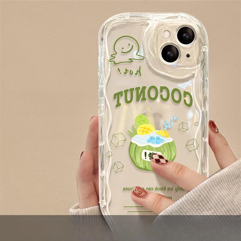 Coconut Bracket Suitable for Opporeno10 Mobile Phone Case A97/93 Couple Silicone R17 Soft Shell Reno9/8 Full Package