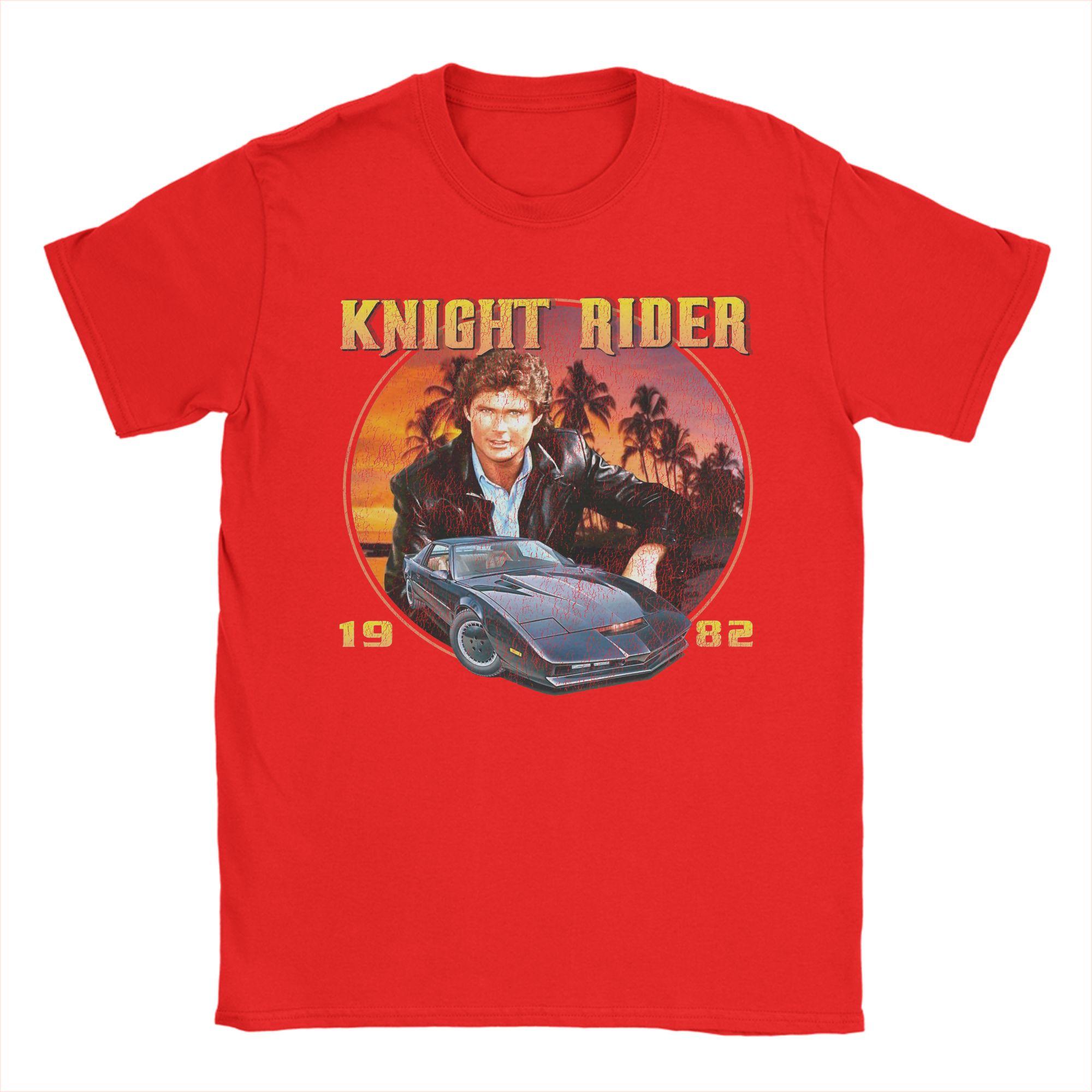 Knight Industries KITT Worn Mens T Shirt  Creative Tee Shirt Short Sleeve Round Collar TShirts Cotton Graphic Tops S