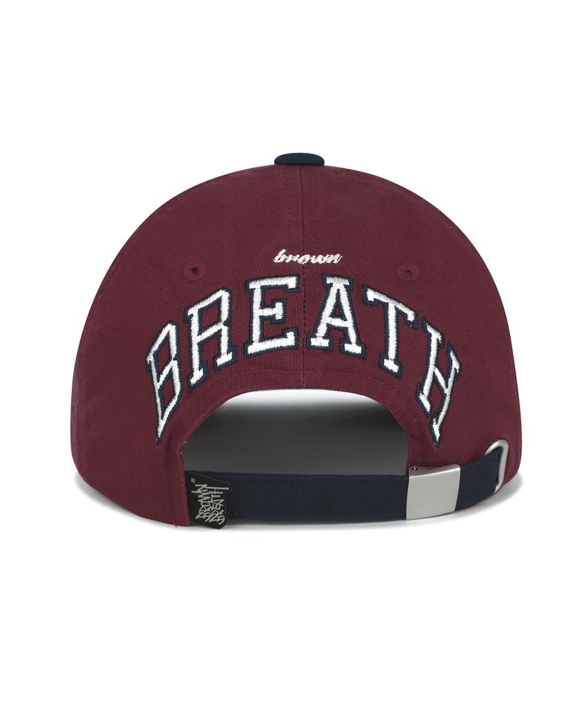 BROWNBREATH Coloration Flat Visor Cap - Burgundy